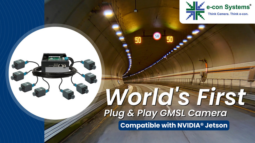 e-con Systems® Launches World’s First Hot-Pluggable GMSL Automotive HDR Camera